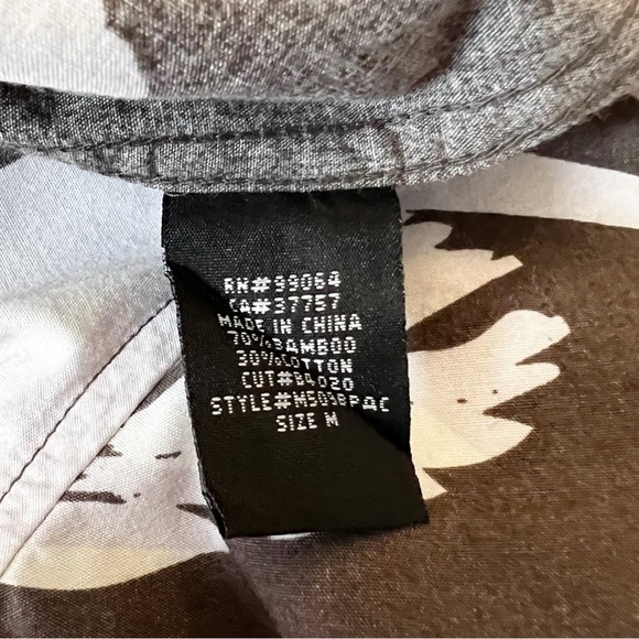 Billabong Hawaiian/ tropical shirt brown/ white men’s medium - Picture 4 of 12